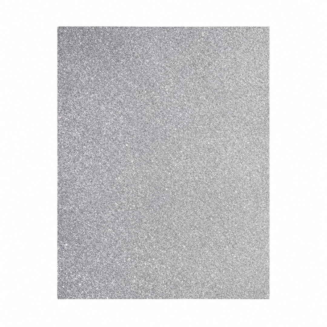 Glitter Foam Sheet 9"x12"x2mm – Silver