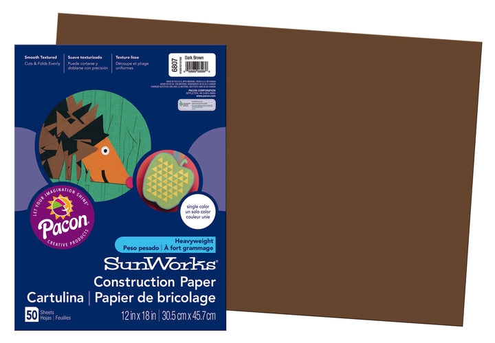 Medium Weight Construction Paper 12"x18" 50 Pack