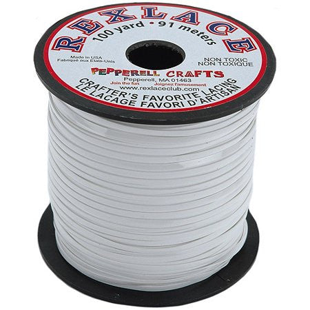 REXLACE: 100 YARD SPOOL -  WHITE