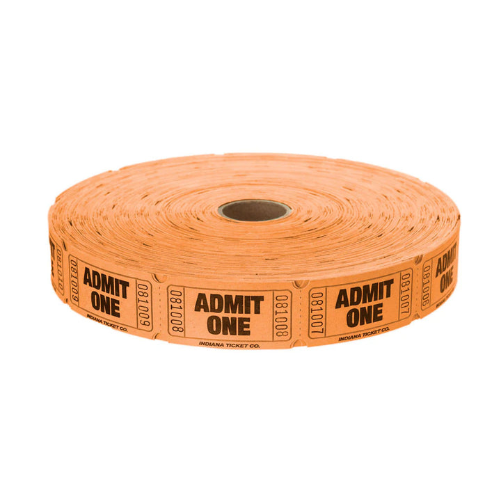 Raffle Tickets Single Admit One 2000 Pack
