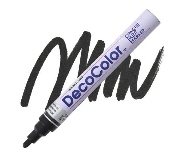 DECOCOLOR PAINT MARKER BLACK BROAD
