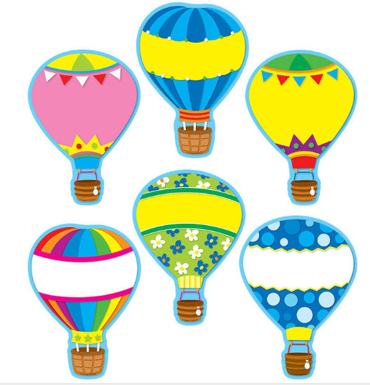 Cut Out Hot Air Balloons 36 Pack