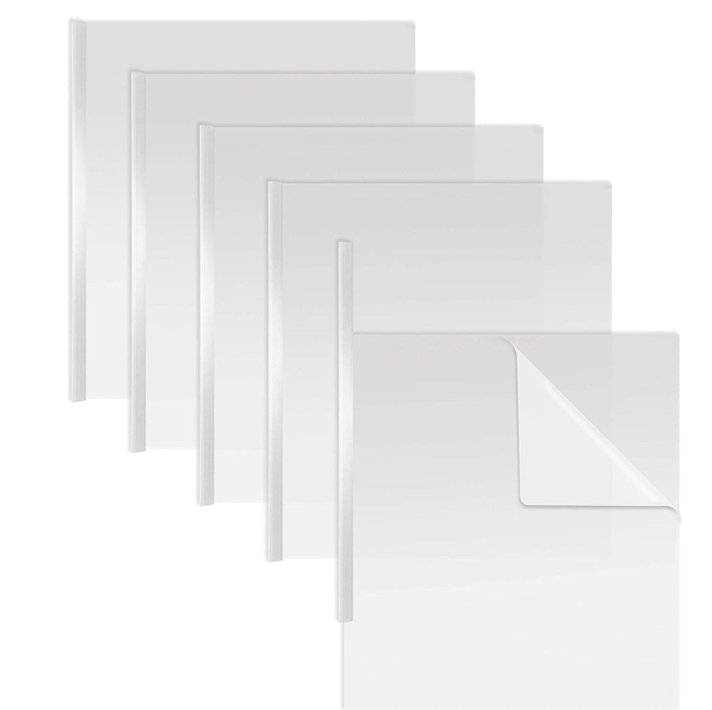 REPORT COVERS: CLEAR, WHITE BIND