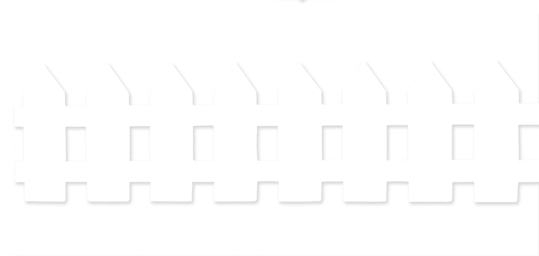 BORDERS PICKET FENCE  - 3"x36&