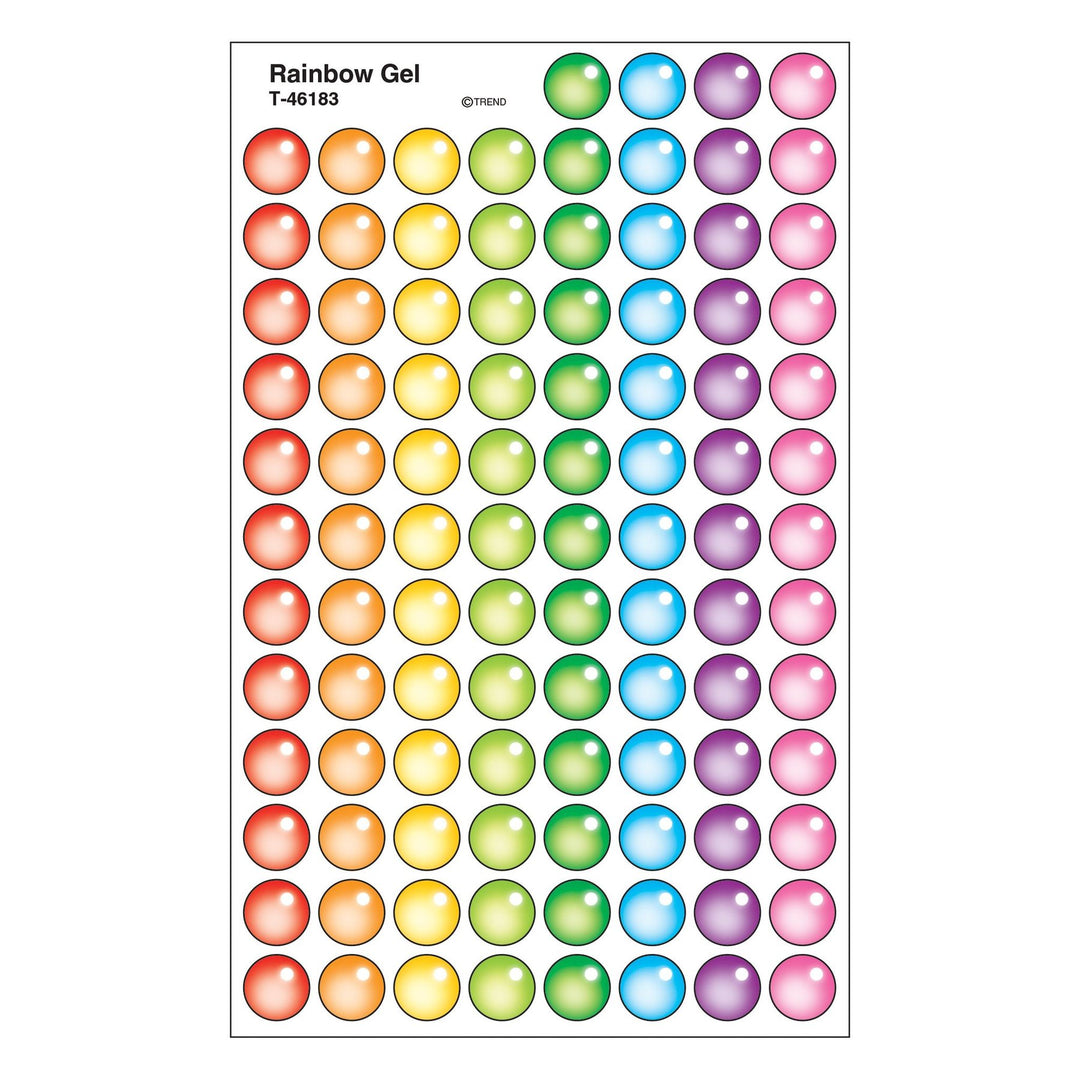 STICKER: RAINBOW GEL 8 SHEETS