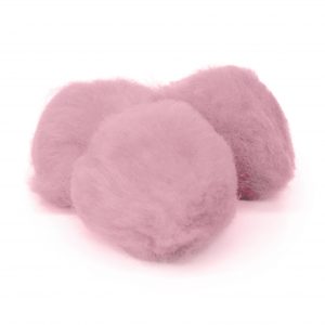 POM POMS: 2" PINK  25 PACK