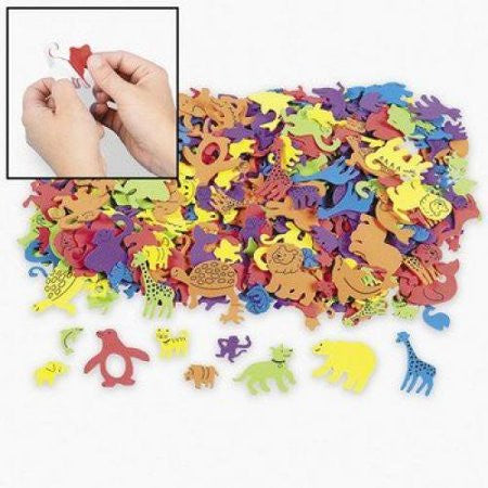 FOAM ADHESIVE ANIMAL SHAPES  500pcs