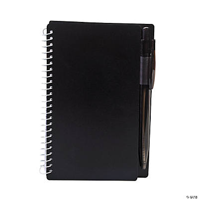 BLACK  NOTEBOOK AND PEN