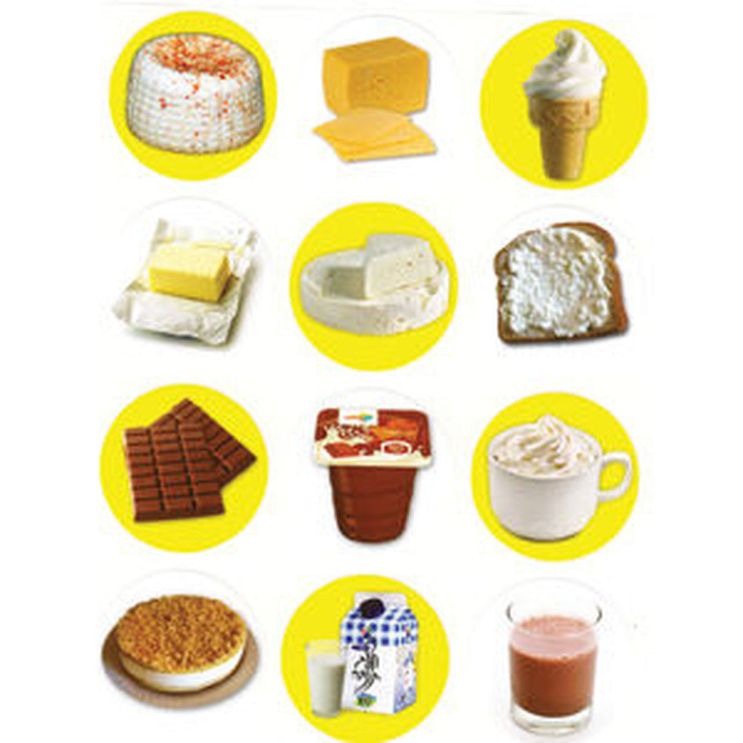 STICKERS: MILK PRODUCTS - 120 STICKERS