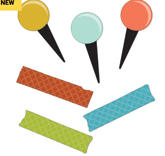 MINI CUT OUT: PINS AND TAPE