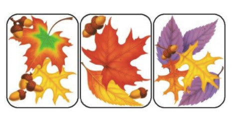 STICKERS: GIANT FALL LEAVES