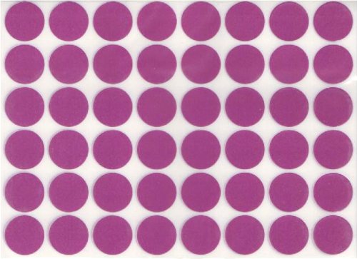 COLOR CODING  STICKER : ROUND PURPLE 1/2" 32 SHEETS - Creative Kids
