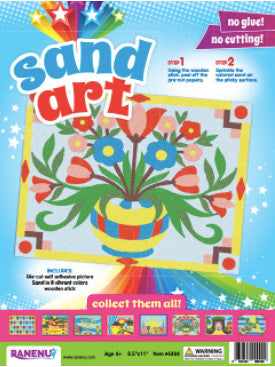 SAND ART KIT: FLOWERS 6 PACK
