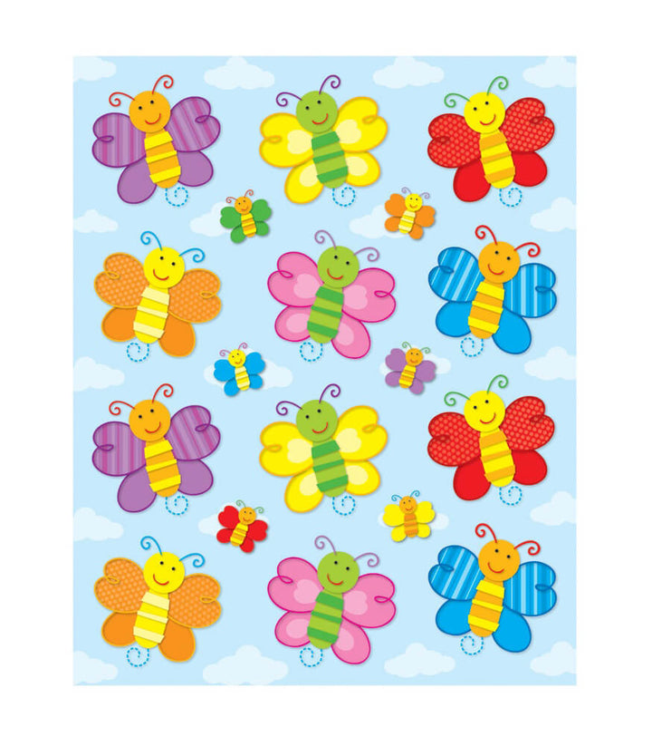 SHAPE STICKERS: BUTTERFLY 72 STICKERS