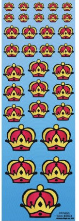 STICKERS  -  CROWNS - 6 SHEETS