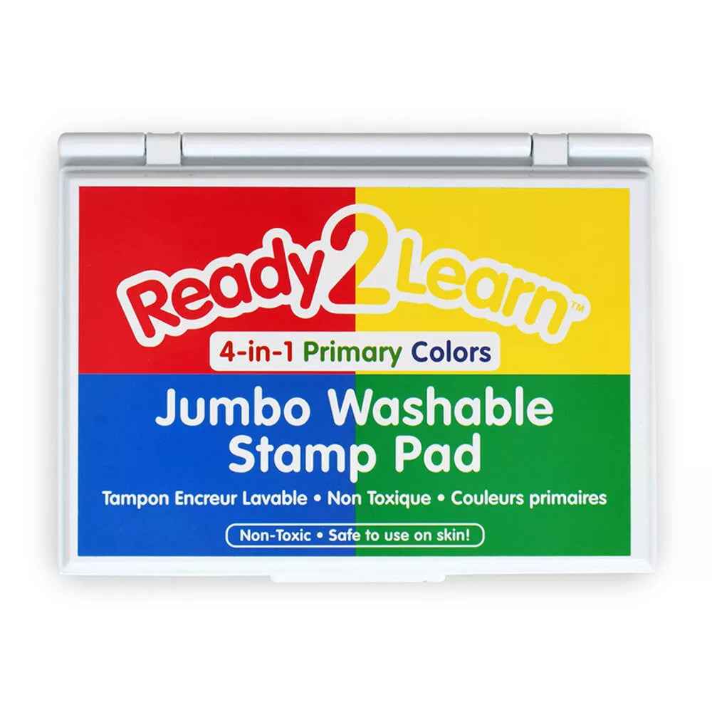 JUMBO STAMP PAD: WASHABLE 4 COLOR PRIMARY