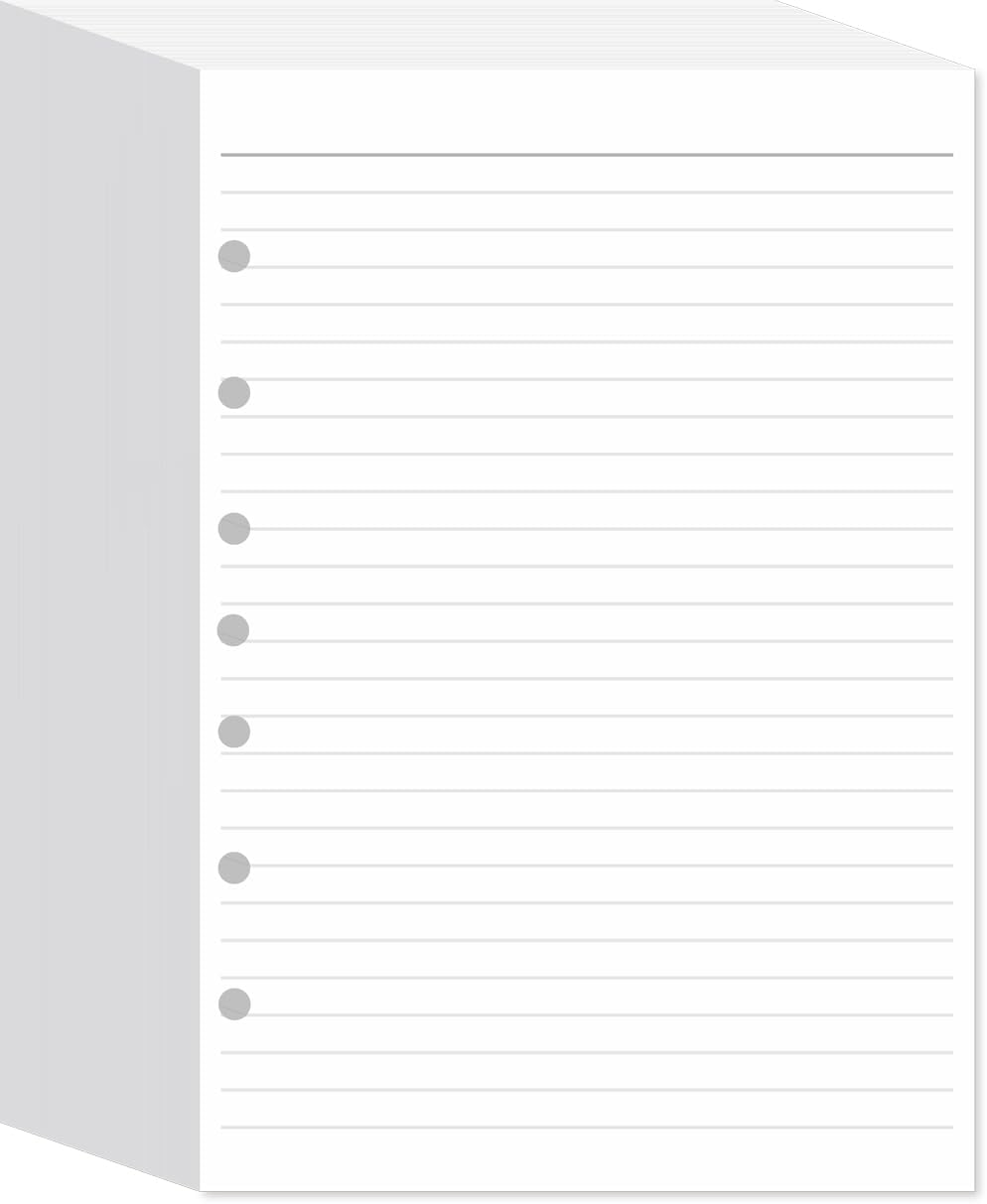 FILLER PAPER COLLEGE RULED  8.5"x5.5" 100 SHEETS