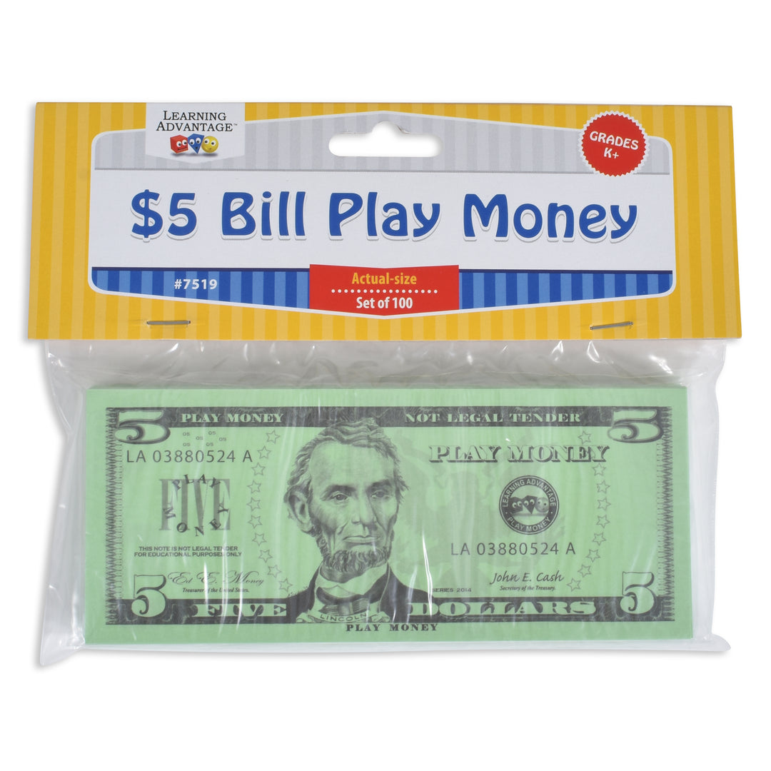 BILLS: $5, SET OF 100