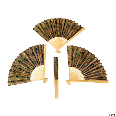 PEACOCK FOLDING FAN