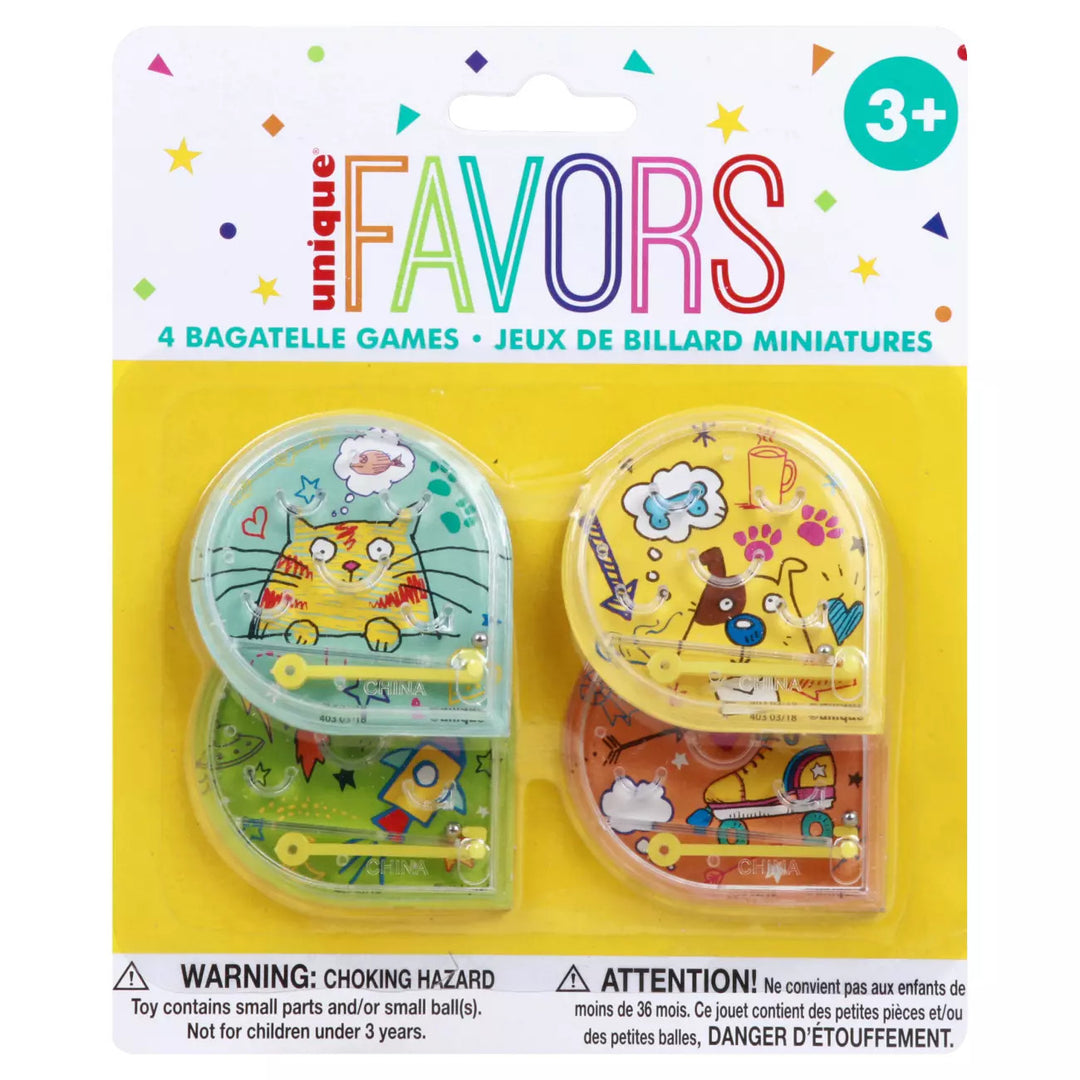 MINI PINBALL GAME - 4 PACK