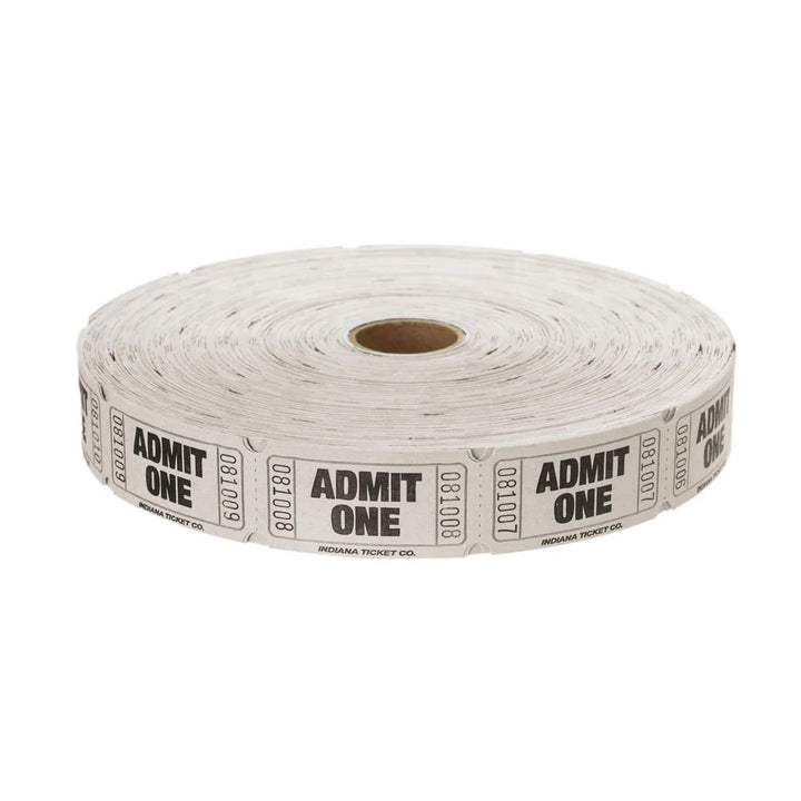 Raffle Tickets Single Admit One 2000 Pack