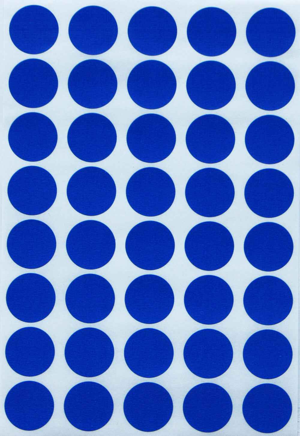 COLOR CODING STICKER:  3/4", ROUND  BLUE  32 SHEETS
