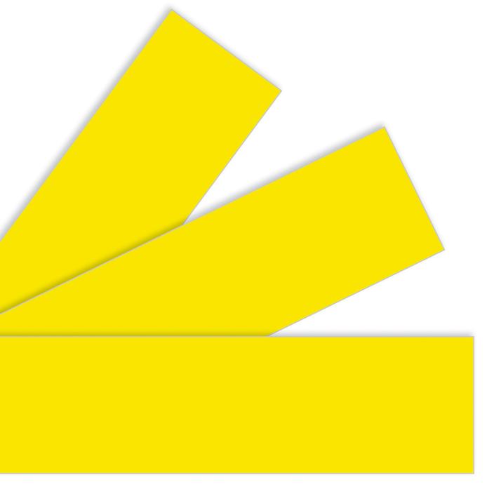 STRAIGHT  BORDERS YELLOW - 3"X35&