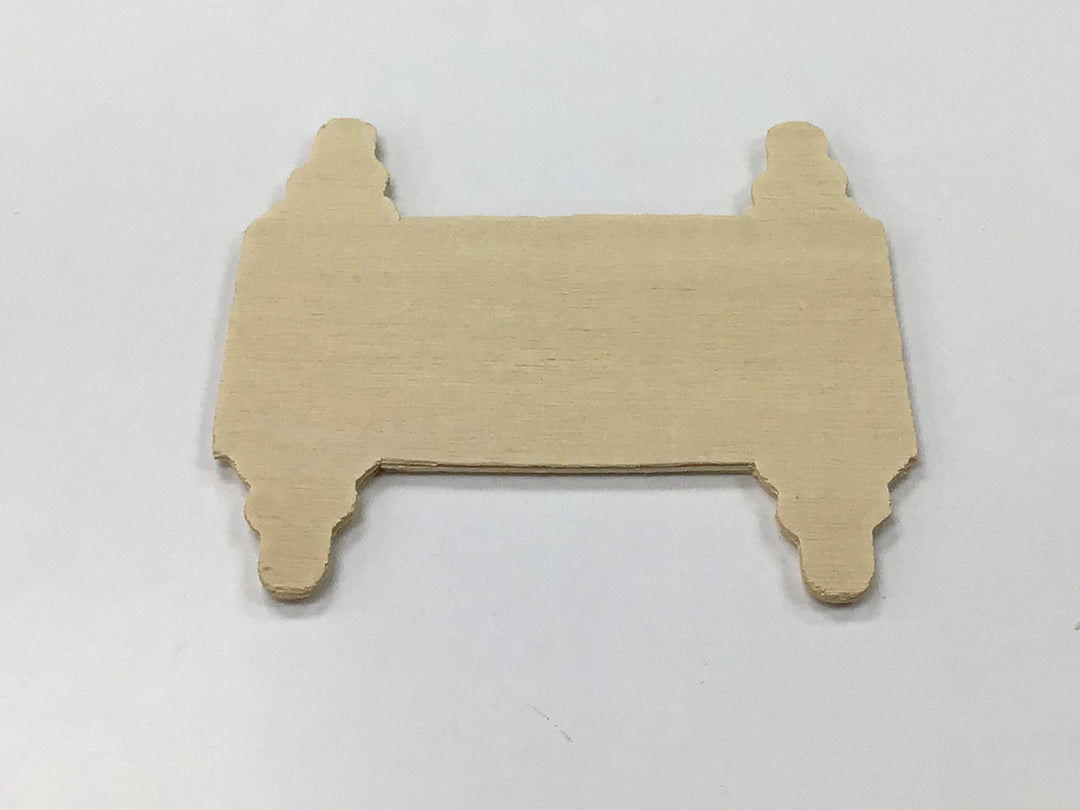 WOOD SHAPE: OPEN TORAH 3¼"x3¼