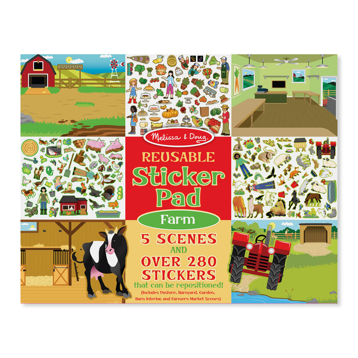 REUSABLE STICKER PAD: FARM