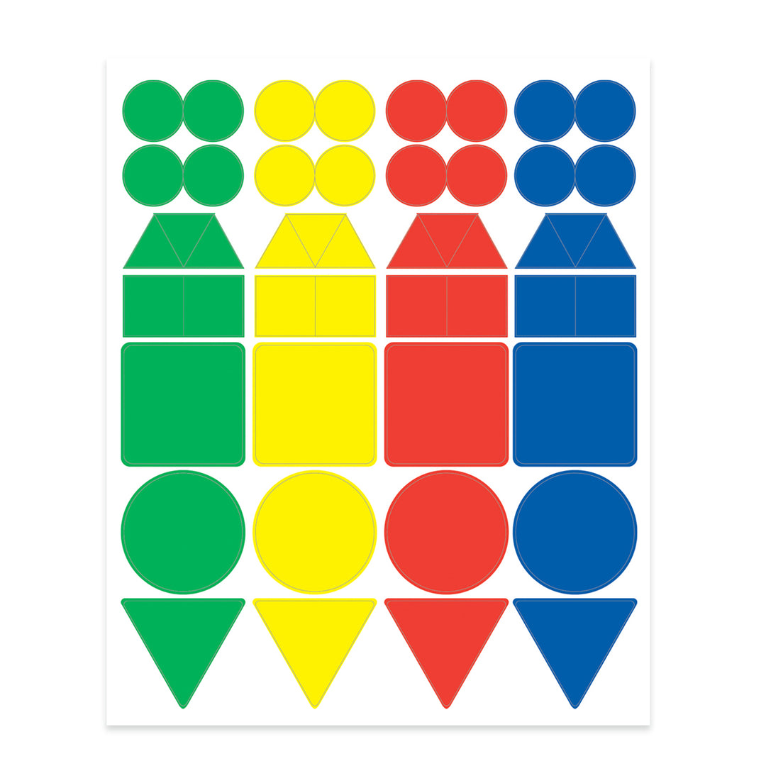 STICKER FORMS - BASIC SHAPES 25sheets
