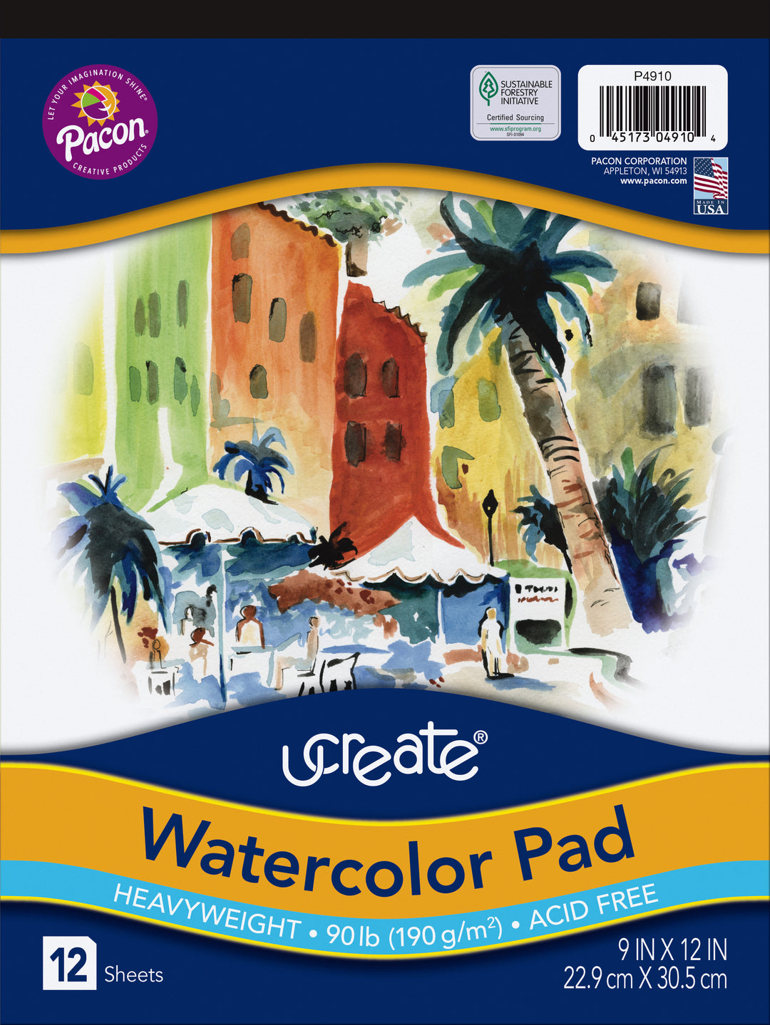 WATERCOLOR PAPER: 9"x12" 12 SHEETS