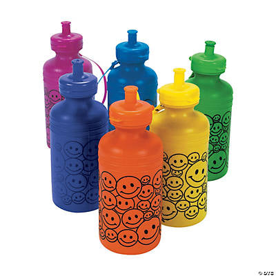 SMILE FACE NEON WATER BOTTLE