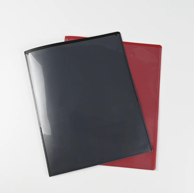 POLY FOLDER:  - 2 POCKET WITH VIEW  - BLACK - Creative Kids