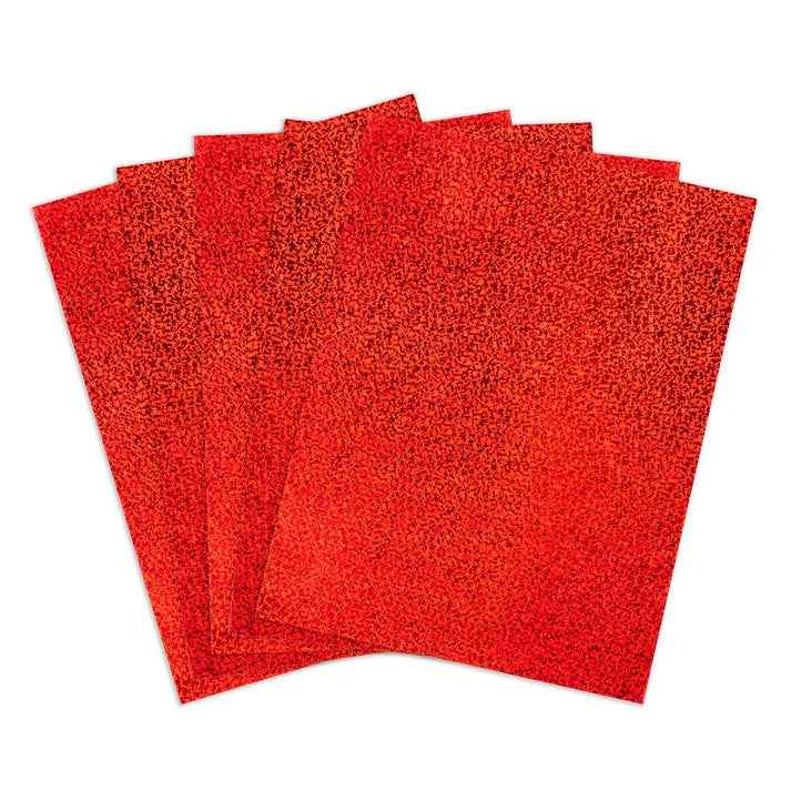Holographic Sparkle Self Adhesive Paper 8.5"x11" 5 Pack