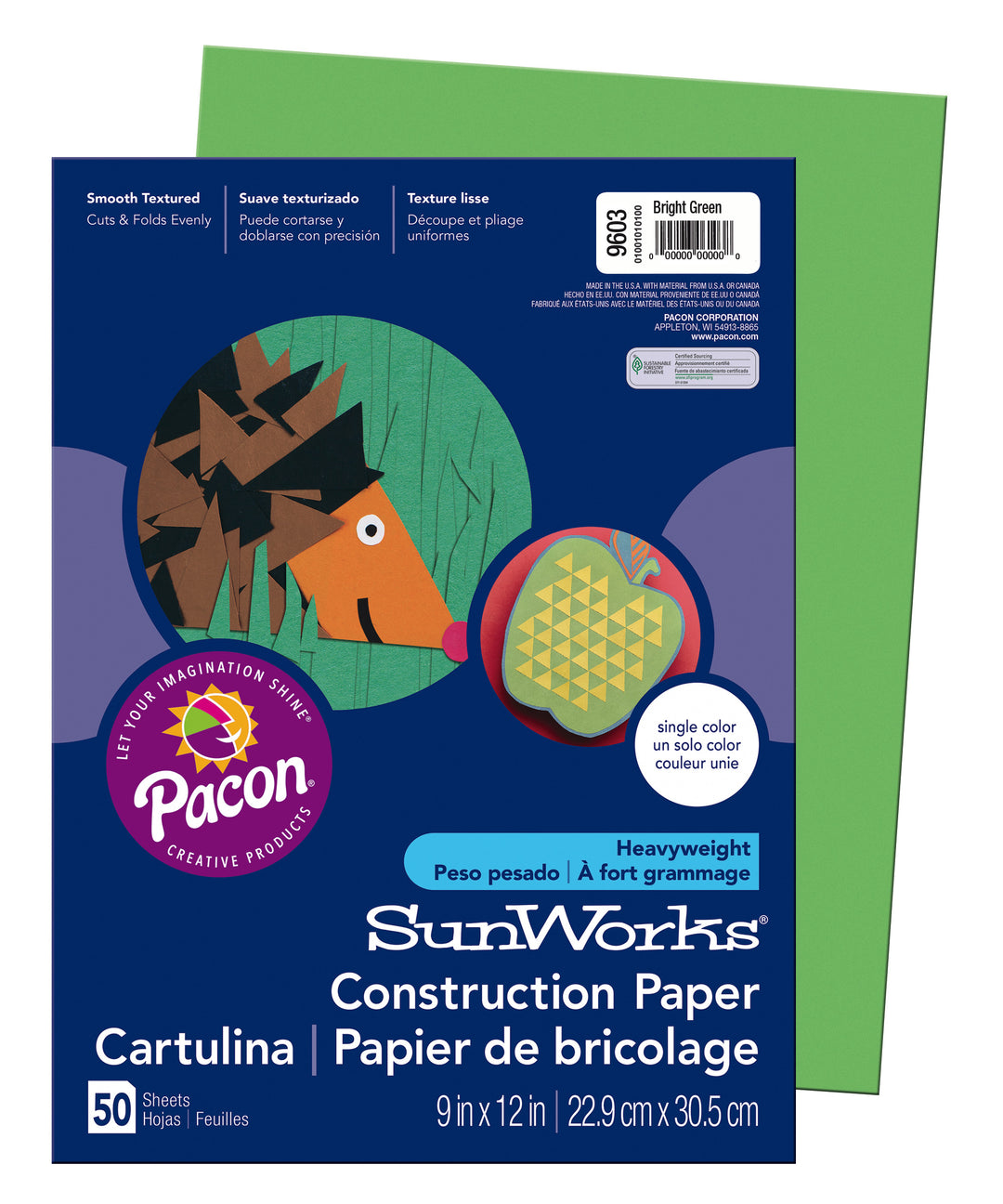 Medium Weight Construction Paper 9"x12" 50 Pack