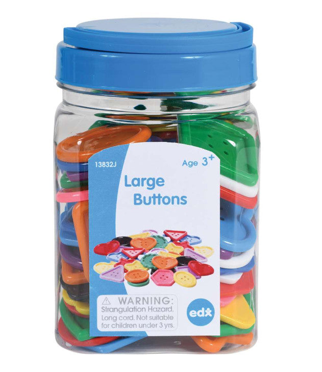 LARGE BRIGHT BUTTONS; APPROX 60PC