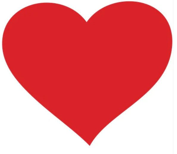 MINI CUT OUT 2.5" RED AND RED HEARTS 36 PIECES - Creative Kids