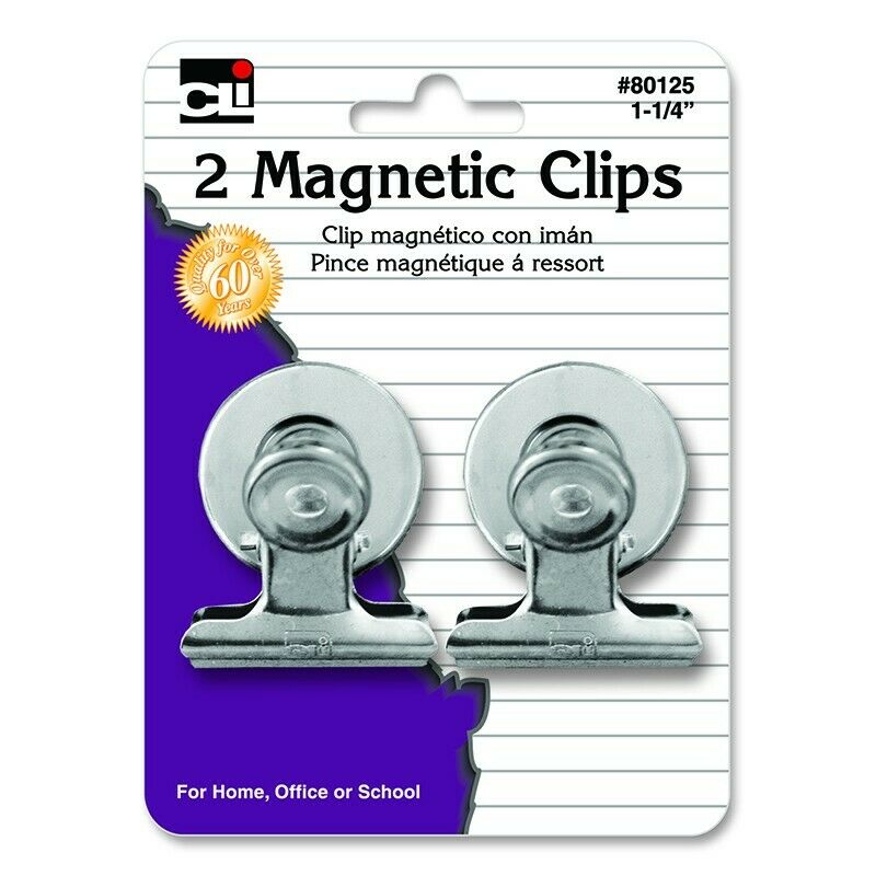 SPRING CLIP MAGNETIC 1.25" - 2 PACK