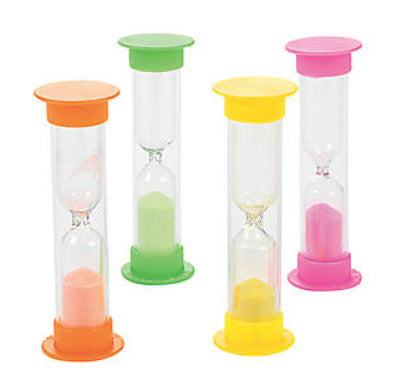 3 MINUTE TIMER WITH COLORED SAND