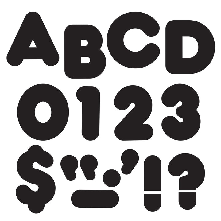 READY LETTERS: 4" BLACK