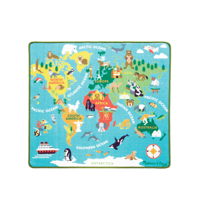 PLAY RUG: AROUND THE WORLD 39” x 36”