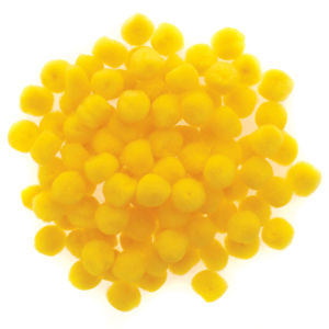 POM POMS: 1/2" YELLOW 100 PACK