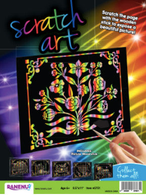 SCRATCH ART: FLORAL