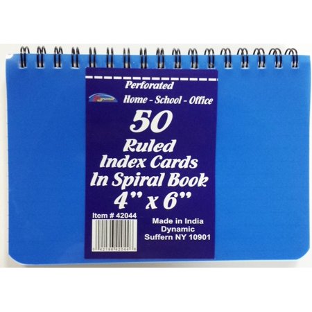 4x6 SPIRAL INDEX CARDS 50CT