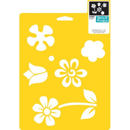 FLOWER STENCIL 7"X10"