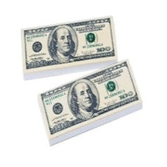 ERASER: $100 BILL 36/PCKG