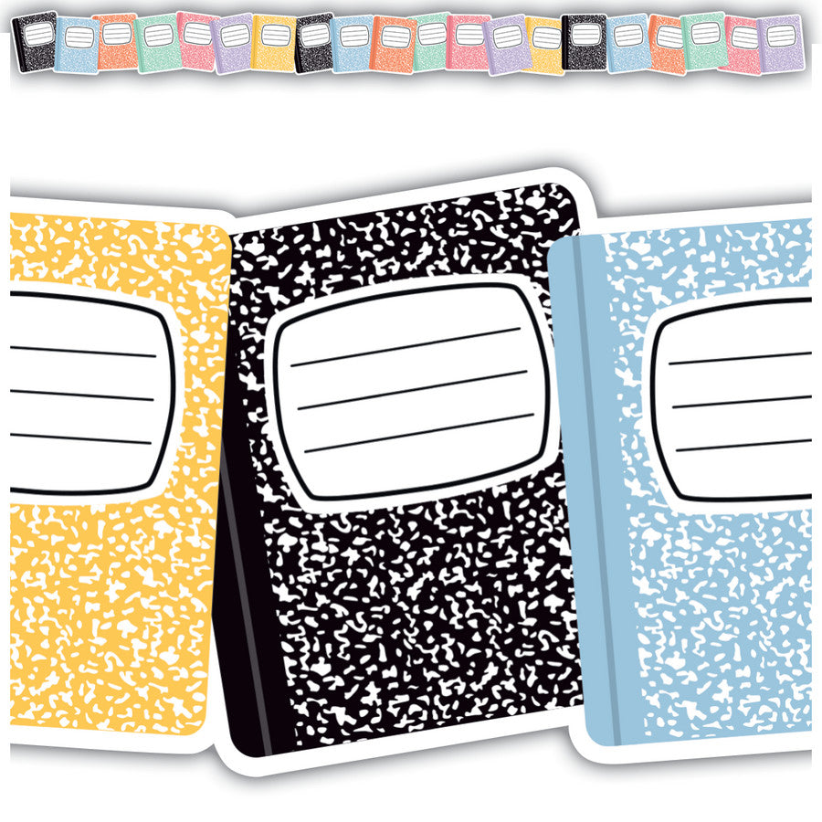 Die-Cut Border  Cool for School Composition Books 2.75"x35&