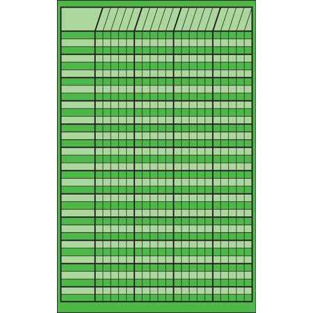 INCENTIVE  CHART VERTICAL: 14"X22" GREEN