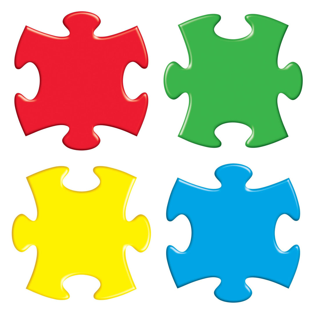 CUT-OUTS: PUZZLE PIECES 5.5"x6" - 36 PACK