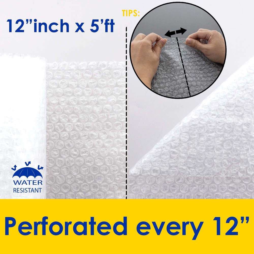 BUBBLE WRAP - 12"x5FT CUSHION WRAP